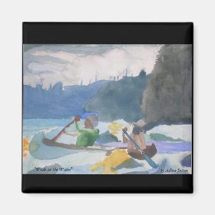 "Wade aimant dans eau"