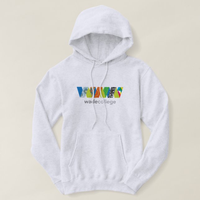Wade College Hooded Sweatshirt (Design Front)