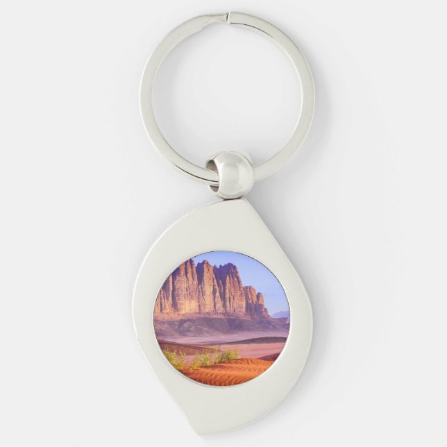 Wadi Rum desert in Jordan, Holiday  Keychain (Front)