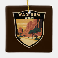 Wadi Rum Jordan Travel Art Vintage
