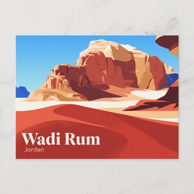Wadi Rum Protected Area Jordan Postcard (Front)