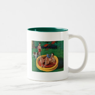 Wading Pool Two-Tone Coffee Mug