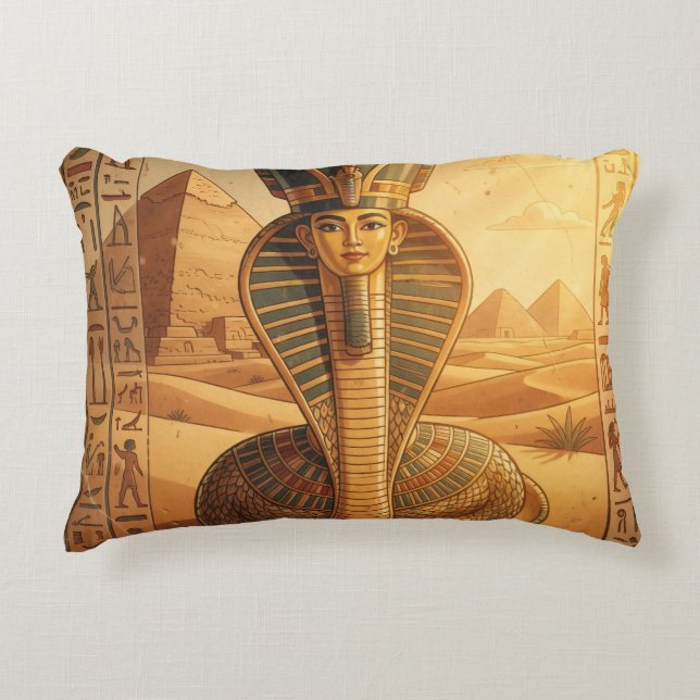 Wadjet – Ägyptische Schlangengöttin´4 Accent Pillow (Front)