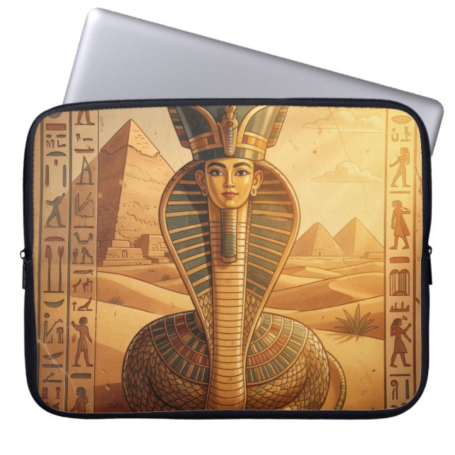 Wadjet – Ägyptische Schlangengöttin´4 Laptop Sleeve (Front)