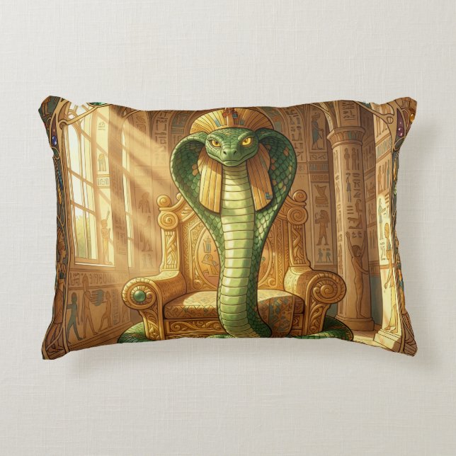 Wadjet – Ägyptische Schlangengöttin´5 Accent Pillow (Front)