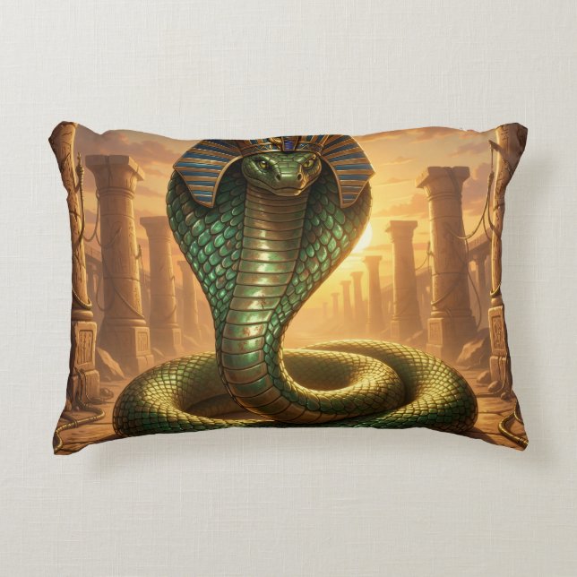 Wadjet – Ägyptische Schlangengöttin´6 Accent Pillow (Front)