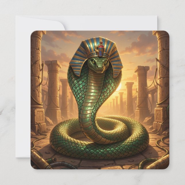 Wadjet – Ägyptische Schlangengöttin´6 Holiday Card (Front)