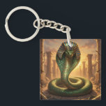 Wadjet – Ägyptische Schlangengöttin´6 Keychain<br><div class="desc">Wadjet ist eine Kobra-Göttin aus der ägyptischen Mythologie und Schutzgöttin der Pharaonen sowie von Unterägypten. Sie steht für Schutz,  Macht und königliche Autorität.</div>
