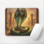 Wadjet – Ägyptische Schlangengöttin´6 Mouse Pad<br><div class="desc">Wadjet ist eine Kobra-Göttin aus der ägyptischen Mythologie und Schutzgöttin der Pharaonen sowie von Unterägypten. Sie steht für Schutz, Macht und königliche Autorität.</div>