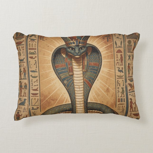 Wadjet – Ägyptische Schlangengöttin´7 Accent Pillow (Front)