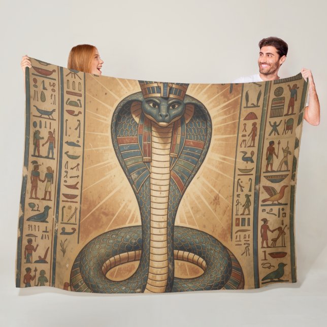 Wadjet – Ägyptische Schlangengöttin´7 Fleece Blanket (In Situ)