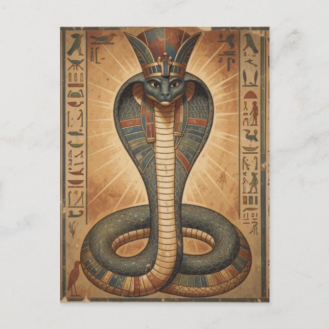 Wadjet – Ägyptische Schlangengöttin´7 Postcard (Front)