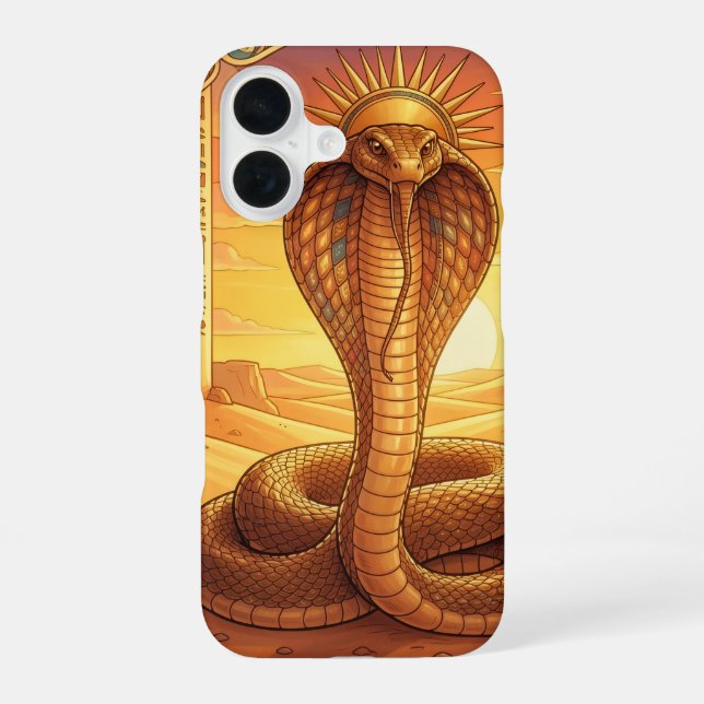 Wadjet – Egyptian Cobra Goddess´1 iPhone 16 Case (Back)