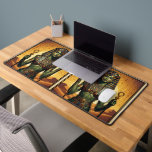 Wadjet – Egyptian Cobra Goddess´4 Desk Mat<br><div class="desc">Wadjet is a cobra goddess in Egyptian mythology and a protector of the pharaoh and Lower Egypt. She represents protection,  power,  and royal authority.</div>
