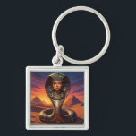 Wadjet – Egyptian Cobra Goddess´7 Keychain<br><div class="desc">Wadjet is a cobra goddess in Egyptian mythology and a protector of the pharaoh and Lower Egypt. She represents protection,  power,  and royal authority.</div>