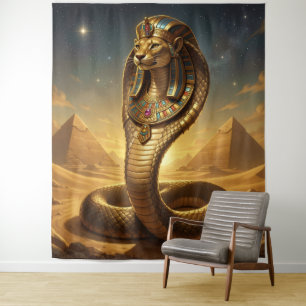 Wadjet – Egyptian Cobra Goddess Tapestry
