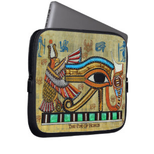 Wadjet Egyptian Eye of Horus II Art Laptop Sleeve