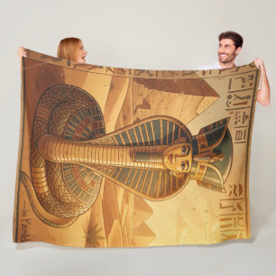 Wadjet - Egyptian Snake Goddess´4 Fleece Blanket