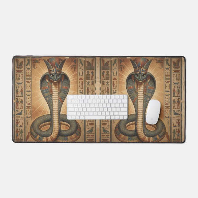 Wadjet – Egyptian Snake Goddess´7 Desk Mat (Keyboard & Mouse)