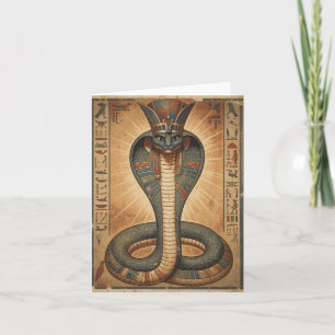 Wadjet – Egyptian Snake Goddess´7 Holiday Card