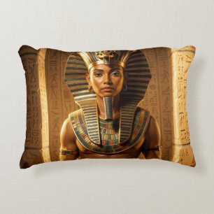 Wadjet - Egyptian Snake Goddess Accent Pillow