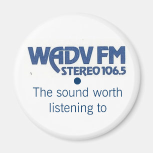WADV 1970s logo Magnet