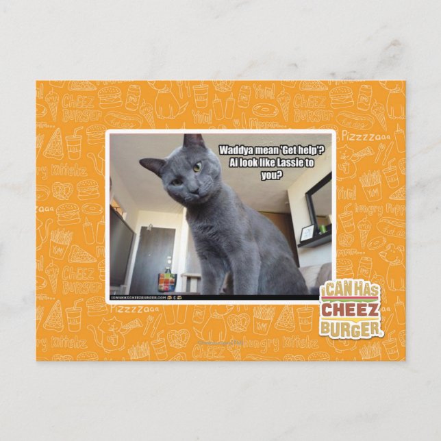 Wadya mean 'Get help'? Postcard (Front)