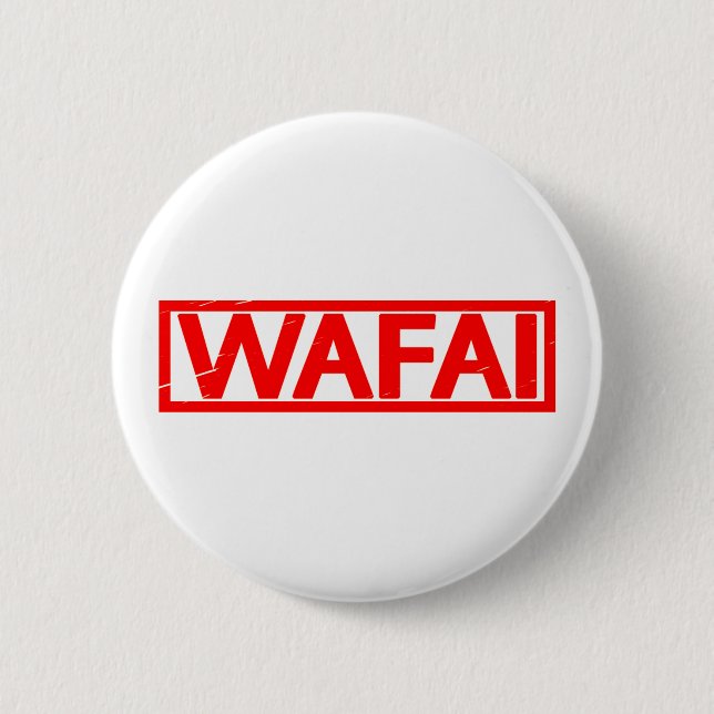 Wafai Stamp 2 Inch Round Button (Front)
