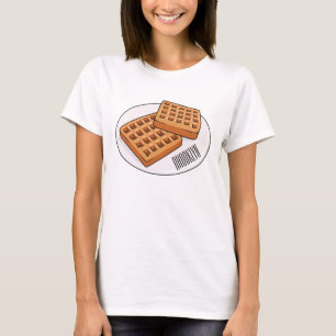 Waffle cartoon illustration  T-Shirt