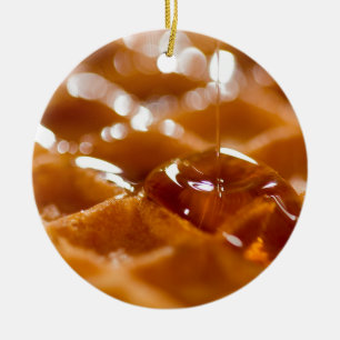 Waffle Ceramic Ornament