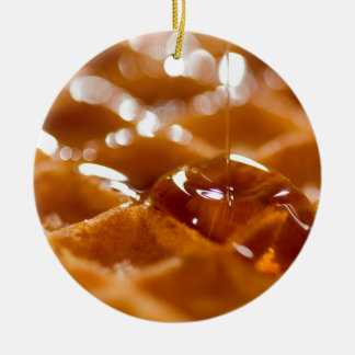 Waffle Ceramic Ornament