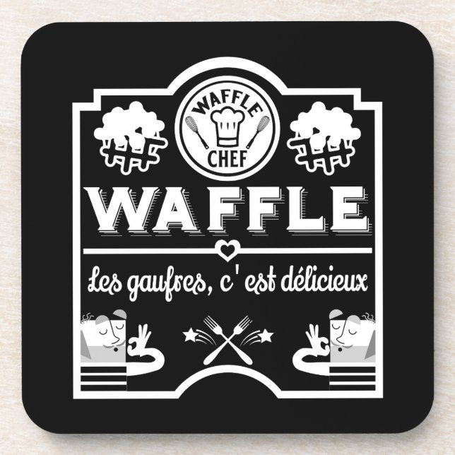 Waffle Chef Coaster (Front)