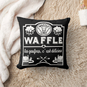 Waffle Chef Throw Pillow