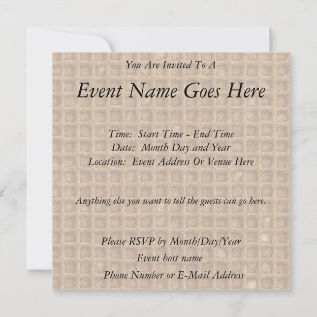 Waffle Cone Invitation (Front)