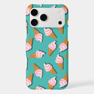 Waffle cones ice cream and frozen yogurt pattern