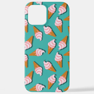 Waffle cones ice cream and frozen yogurt pattern iPhone 12 pro max case