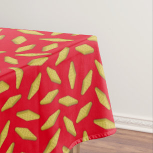 Waffle Cute Breakfast Brunch Kids 1st Birthday Tablecloth