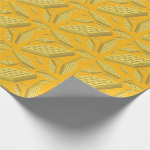 Waffle Cute Breakfast Brunch Kids 1st Birthday Wrapping Paper