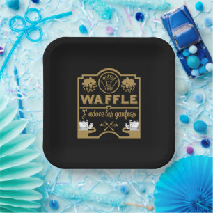 Waffle Day Paper Plate