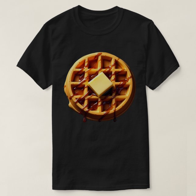 Waffle Funny Lazy Easy Halloween Costume T-Shirt (Design Front)