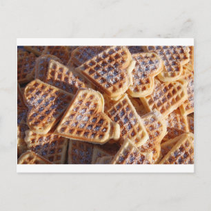 Waffle Hearts Postcard