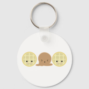 waffle ice cream sandwich keychain