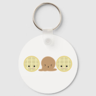 waffle ice cream sandwich keychain