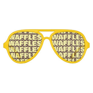 Waffle lover obsession party shades fun sunglasses