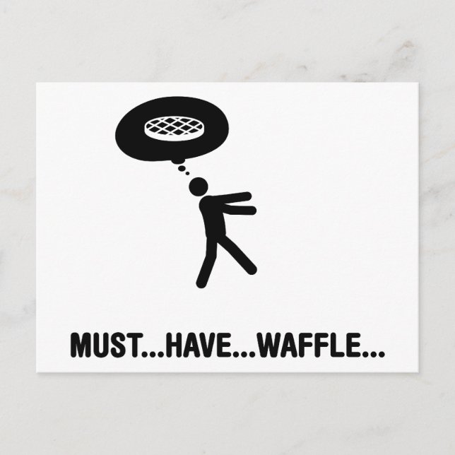 Waffle Lover Postcard (Front)