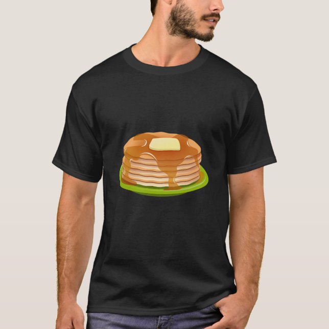 Waffle Pancake Funny Breakfast Lover Gift T-Shirt (Front)