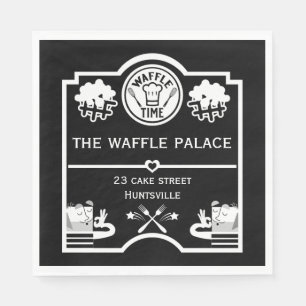 Waffle Shop Or Popup Food Stall Napkin