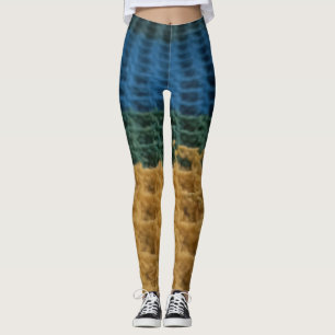 Waffle Stitch Crochet Design Leggings