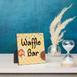 Waffler Bar  Plaque<br><div class="desc">Waffle Bar Sign. Great for Brunch Gatherings like showers,  baptism,  or any morning occasion.</div>