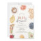 Waffles Coffee Fruits Watercolor Baby Brunch
